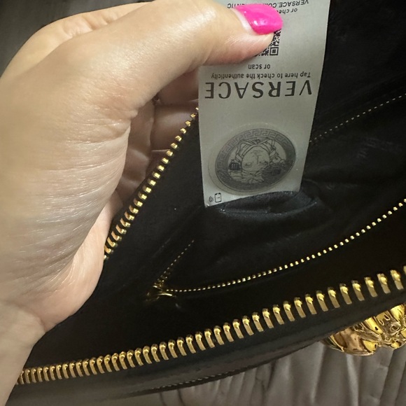 Versace Black Embossed huge size Clutch - Picture 4 of 9